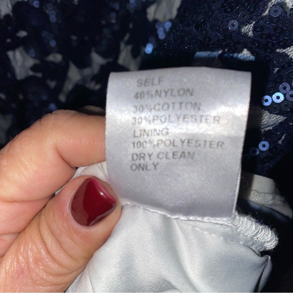 Tadashi shoji Navy Lace Dress - Picture 8 of 8